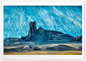 Castle Rock   Badlands Landscape 4K UHD Wallpaper for Widescreen and UltraWide Desktop, UltraHD TV, Smartphone, Tablet