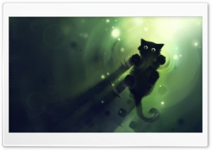 Cat Green Ultra HD Wallpaper for 4K UHD Widescreen desktop, tablet & smartphone
