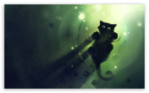 Cat Green UltraHD Wallpaper for 8K UHD TV 16:9 Ultra High Definition 2160p 1440p 1080p 900p 720p ; Widescreen 5:3 WGA ;