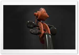 Cello Scroll Pegbox Close-up Ultra HD Wallpaper for 4K UHD Widescreen desktop, tablet & smartphone