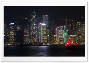 Central District At Night   Hong Kong Ultra HD Wallpaper for 4K UHD Widescreen desktop, tablet & smartphone