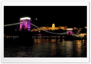 Chain Bridge, Budapest, Hungary Ultra HD Wallpaper for 4K UHD Widescreen desktop, tablet & smartphone