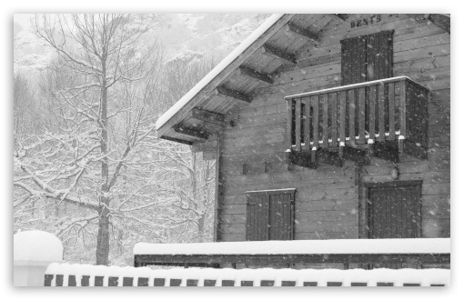 Chalet Sous La Neige UltraHD Wallpaper for HD 16:9 ; Widescreen 16:10 5:3 ; Fullscreen 4:3 5:4 3:2 ; Tablet 1:1 ; Mobile 3:4 ;