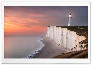 Chalk Sea Cliffs Coast Ultra HD Wallpaper for 4K UHD Widescreen Desktop, Lockscreen, Screensaver, TV, Tablet, Smartphone