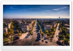 Champs Elysees, Paris, France Ultra HD Wallpaper for 4K UHD Widescreen desktop, tablet & smartphone
