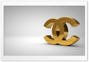 Chanel Logo Golden Ultra HD Wallpaper for 4K UHD Widescreen desktop, tablet & smartphone
