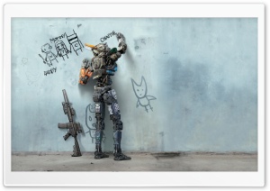 Chappie AI Robot 4K UHD Wallpaper for Widescreen and UltraWide Desktop, UltraHD TV, Smartphone, Tablet