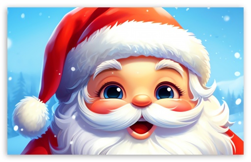 Cheerful Santa Claus, Christmas Illustration UltraHD Wallpaper for UHD 16:9 ; HD 16:9 ; UltraWide 21:9 24:10 32:9 32:10 ; Widescreen 16:10 5:3 ; Fullscreen 4:3 5:4 3:2 ; Tablet 1:1 ; Mobile 9:16 9:19.5 9:20 9:21 9:22 10:16 2:3 3:5 3:4 ; Dual 16:10 5:3 16:9 4:3 5:4 3:2 ; Triple 16:10 5:3 16:9 4:3 5:4 3:2 ;