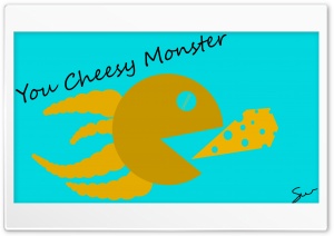 Cheese Monster Ultra HD Wallpaper for 4K UHD Widescreen Desktop, Lockscreen, Screensaver, TV, Tablet, Smartphone