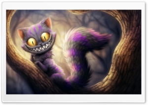 Cheshire Cat, Alice's Adventures in Wonderland Ultra HD Wallpaper for 4K UHD Widescreen desktop, tablet & smartphone