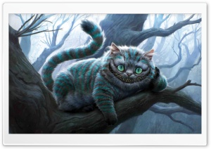 Cheshire Cat Artwork, Alice In Wonderland Ultra HD Wallpaper for 4K UHD Widescreen desktop, tablet & smartphone
