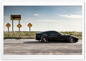 Chevrolet Corvette On Road Ultra HD Wallpaper for 4K UHD Widescreen desktop, tablet & smartphone