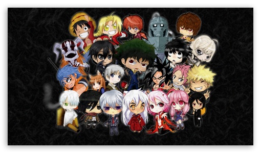 anime chibi characters wallpaper