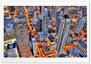 Chicago At Night Ultra HD Wallpaper for 4K UHD Widescreen desktop, tablet & smartphone
