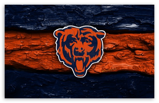 Chicago Bears Wooden Logo UltraHD Wallpaper for Widescreen 16:10 ;