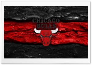 Chicago Bulls Wooden Logo 4K UHD Wallpaper for Widescreen and UltraWide Desktop, UltraHD TV, Smartphone, Tablet