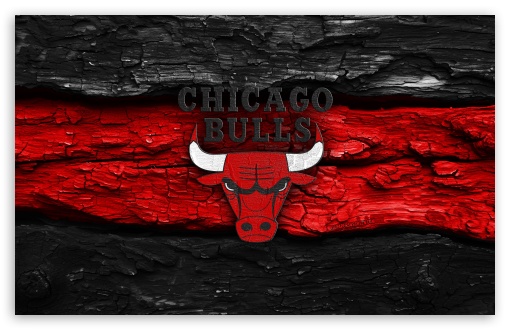 Chicago Bulls Wooden Logo UltraHD Wallpaper for Widescreen 16:10 ;