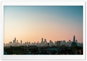 Chicago City, Skyline 4K UHD Wallpaper for Widescreen and UltraWide Desktop, UltraHD TV, Smartphone, Tablet