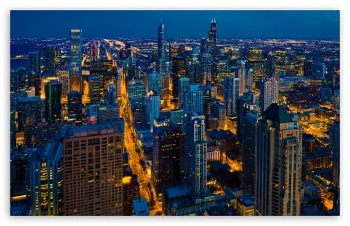 Chicago Cityscape and Architecture, Illinois UltraHD Wallpaper for UHD 16:9 ; HD 16:9 ; UltraWide 21:9 24:10 ; Widescreen 16:10 ; Tablet 1:1 ;
