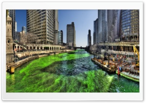 Chicago River HDR Ultra HD Wallpaper for 4K UHD Widescreen desktop, tablet & smartphone