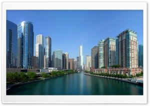 Chicago River Panorama Ultra HD Wallpaper for 4K UHD Widescreen desktop, tablet & smartphone