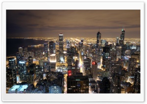 Chicago Skyline From John Hancock Ultra HD Wallpaper for 4K UHD Widescreen desktop, tablet & smartphone