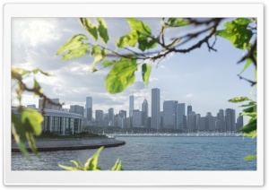 Chicago Skyline Summer Ultra HD Wallpaper for 4K UHD Widescreen desktop, tablet & smartphone