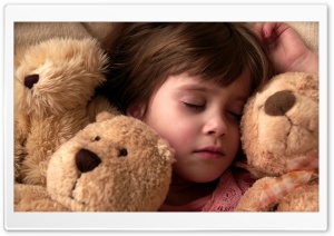 Child Girl Sleeping Ultra HD Wallpaper for 4K UHD Widescreen desktop, tablet & smartphone