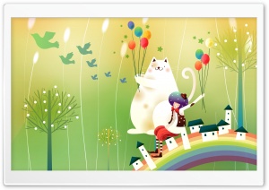 Childhood Fairytales Over The Rainbow Ultra HD Wallpaper for 4K UHD Widescreen desktop, tablet & smartphone
