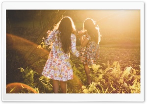 Childhood Girls Friends Ultra HD Wallpaper for 4K UHD Widescreen desktop, tablet & smartphone