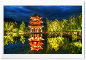 Chinese Pagoda Ultra HD Wallpaper for 4K UHD Widescreen desktop, tablet & smartphone
