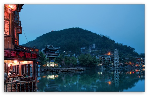 Chinese Town Ultra HD Desktop Background Wallpaper for : Multi Display ...