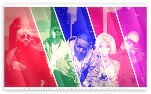 Chris Brown, Nicki Minaj, Rick Ross, Dj Khaled, Lil Wayne - Take it to the Head HD UltraHD Wallpaper for Wide 5:3 Widescreen WGA ; 8K UHD TV 16:9 Ultra High Definition 2160p 1440p 1080p 900p 720p ; Mobile 5:3 16:9 - WGA 2160p 1440p 1080p 900p 720p ;