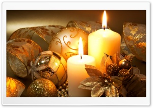 Christmas Candles Ultra HD Wallpaper for 4K UHD Widescreen desktop, tablet & smartphone