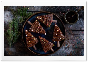 Christmas Chocolate Cake Ultra HD Wallpaper for 4K UHD Widescreen desktop, tablet & smartphone