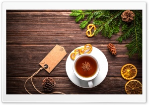 Christmas Cup of Tea Ultra HD Wallpaper for 4K UHD Widescreen desktop, tablet & smartphone