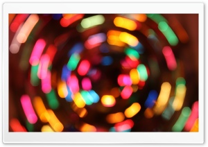 Christmas Lights Long Exposure Ultra HD Wallpaper for 4K UHD Widescreen desktop, tablet & smartphone