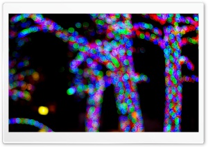 Christmas Night Bokeh Ultra HD Wallpaper for 4K UHD Widescreen desktop, tablet & smartphone