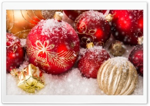 Christmas Ornaments Ultra HD Wallpaper for 4K UHD Widescreen desktop, tablet & smartphone