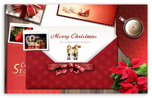 Christmas Postcard UltraHD Wallpaper for HD 16:9 ; Widescreen 16:10 5:3 ; Fullscreen 4:3 5:4 3:2 ; Mobile 3:5 3:4 ;