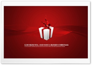 Christmas Present Red 4K UHD Wallpaper for Widescreen and UltraWide Desktop, UltraHD TV, Smartphone, Tablet