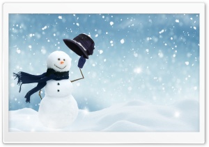Christmas Snowman Craft Ultra HD Wallpaper for 4K UHD Widescreen desktop, tablet & smartphone