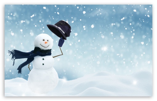 Christmas Snowman Craft Ultra HD Desktop Background Wallpaper for 4K ...