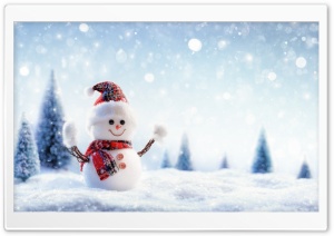 Christmas Snowman Crafts Ultra HD Wallpaper for 4K UHD Widescreen desktop, tablet & smartphone