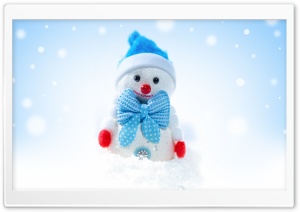 Christmas Snowman Winter, Snowflakes Ultra HD Wallpaper for 4K UHD Widescreen desktop, tablet & smartphone