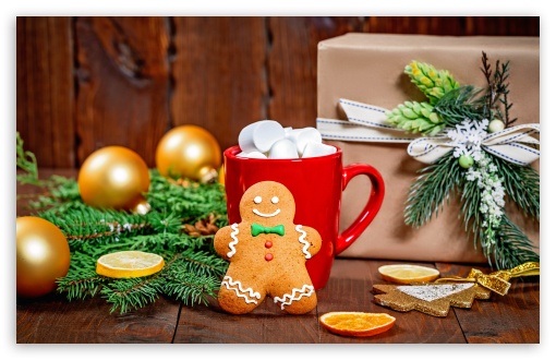 Christmas Sweets, Gingerbread Man, Hot Chocolate, Gift, Fir Tree Branches UltraHD Wallpaper for Wide 16:10 5:3 Widescreen WHXGA WQXGA WUXGA WXGA WGA ; UltraWide 21:9 24:10 ; 8K UHD TV 16:9 Ultra High Definition 2160p 1440p 1080p 900p 720p ; UHD 16:9 2160p 1440p 1080p 900p 720p ; Standard 4:3 5:4 3:2 Fullscreen UXGA XGA SVGA QSXGA SXGA DVGA HVGA HQVGA ( Apple PowerBook G4 iPhone 4 3G 3GS iPod Touch ) ; Smartphone 16:9 3:2 5:3 2160p 1440p 1080p 900p 720p DVGA HVGA HQVGA ( Apple PowerBook G4 iPhone 4 3G 3GS iPod Touch ) WGA ; Tablet 1:1 ; iPad 1/2/Mini ; Mobile 4:3 5:3 3:2 16:9 5:4 - UXGA XGA SVGA WGA DVGA HVGA HQVGA ( Apple PowerBook G4 iPhone 4 3G 3GS iPod Touch ) 2160p 1440p 1080p 900p 720p QSXGA SXGA ; Dual 4:3 5:4 UXGA XGA SVGA QSXGA SXGA ;