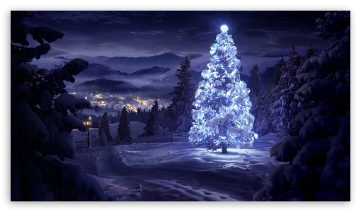 Christmas Tree UltraHD Wallpaper for HD 16:9 ;