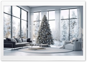 Christmas Tree, Fancy Living Room Ultra HD Wallpaper for 4K UHD Widescreen desktop, tablet & smartphone