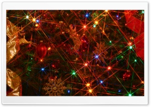 Christmas Tree Lights Ultra HD Wallpaper for 4K UHD Widescreen desktop, tablet & smartphone
