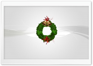 Christmas Wreath Silver Ultra HD Wallpaper for 4K UHD Widescreen desktop, tablet & smartphone